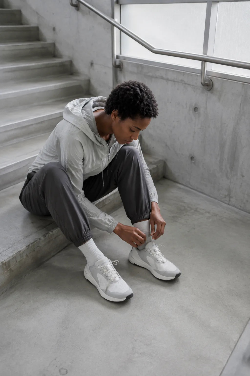Lacing up BR-001 for training