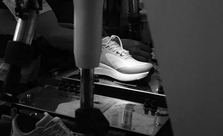 BR-001 being lasted on the production line
